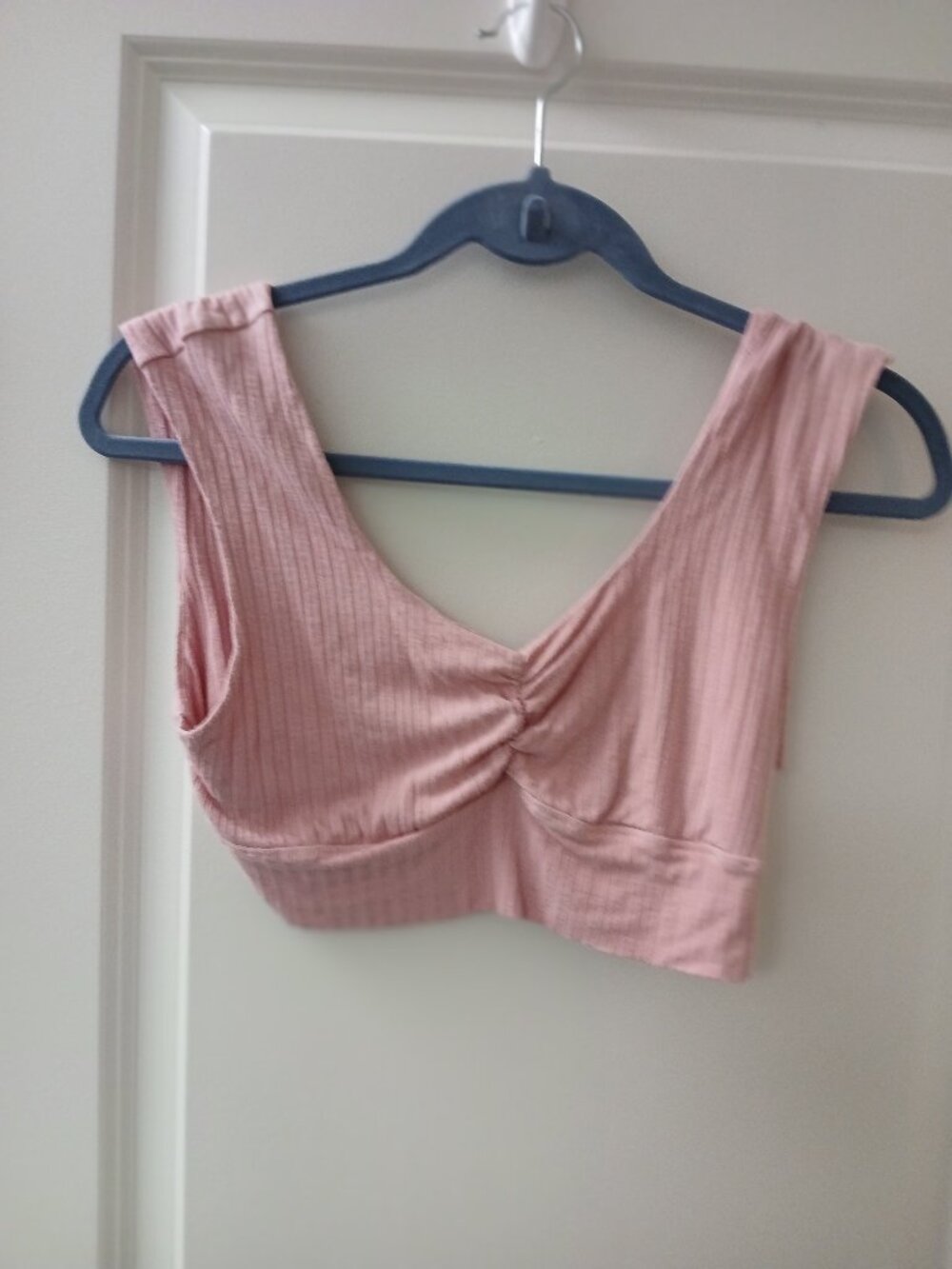 Z Supply / Resort Women's  Hazel Rib Crop top pink Large